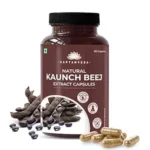 Saptamveda Natural Kaunch Beej Extract - 500mg 60 Veg Capsules (Pack of 1) | Kapikachhu Mucuna Pruriens Dietary Supplement for Men & Women
