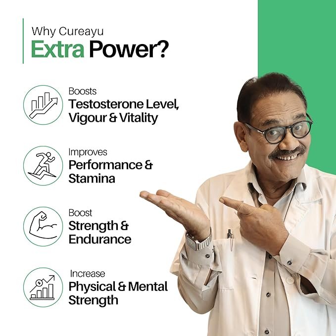Extra Power Capsules | Ayurvedic Stamina Booster With Shilajit, Ashwagandha, Safed Musli, Kaunch & More | Natural Vitality & Endurance Support | 60 Capsules - Image 4