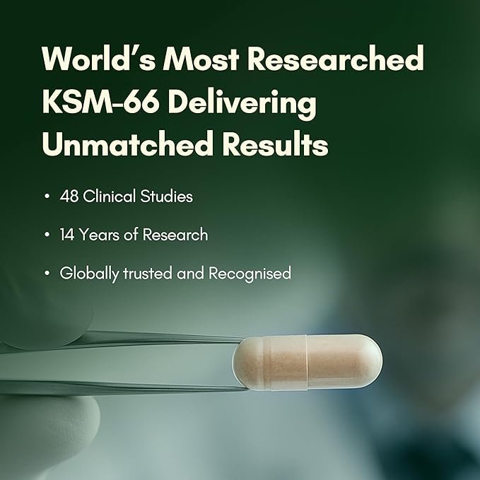 Rasayanam Ashwagandha KSM-66® | Clinically Proven 600mg Dosage | 5.1% Withanolides for Max Results | 100% Pure Root Extract | Stress Relief, Energy & Recovery Support | World’s Strongest Ashwagandha | 60 Capsules - Image 2