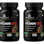 Vitamin B12 Capsules | Supports Energy Metabolism, Nerve Health & Red Blood Cell Formation | Vegetarian Capsules | Daily Wellness Supplement | Pack of 2 (60 Capsules Each)