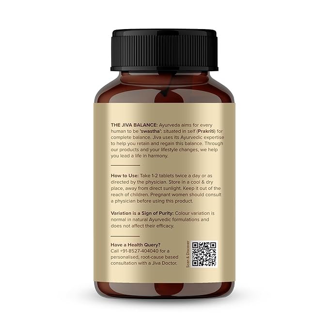 Jiva Ayurvedic Neem Tablet (120 Tablets) | Blood Purifier Tablets for Skin Glow | Helps with Acne, Pimples & Skin Disorders | Natural Detox & Immunity Booster | Herbal Skin Care Supplement – Pack of 1 - Image 3