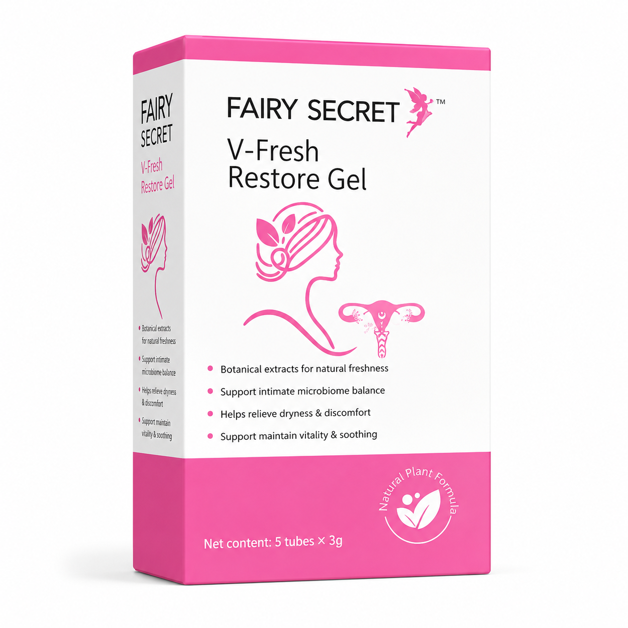 Fairy Secret V-Fresh Restore Gel (5 Tubes × 3 g)