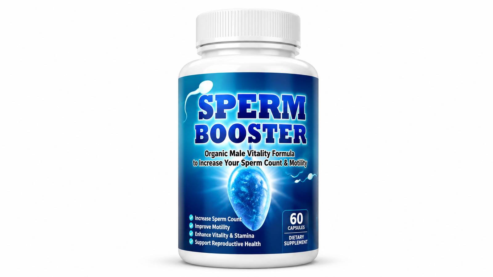 Sperm Booster Organic Male Vitality Formula (60 Capsules)